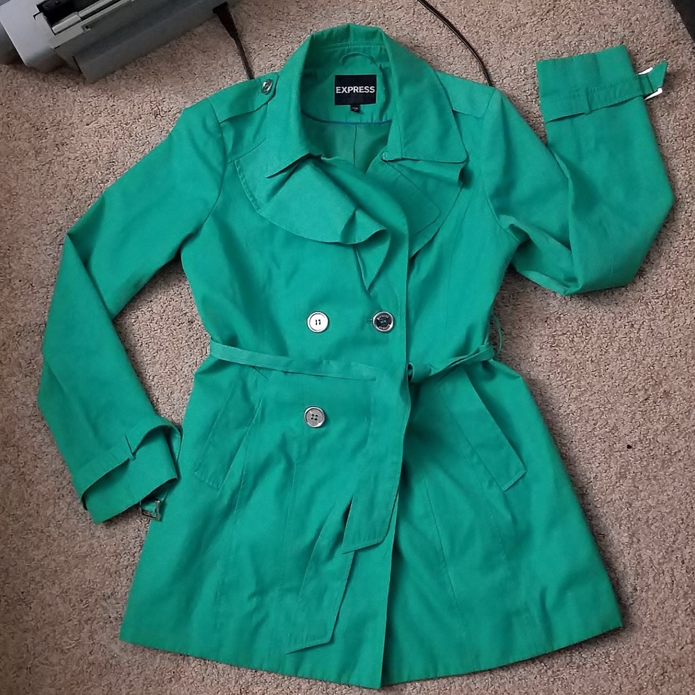 ☘Green☘ Trench Coat